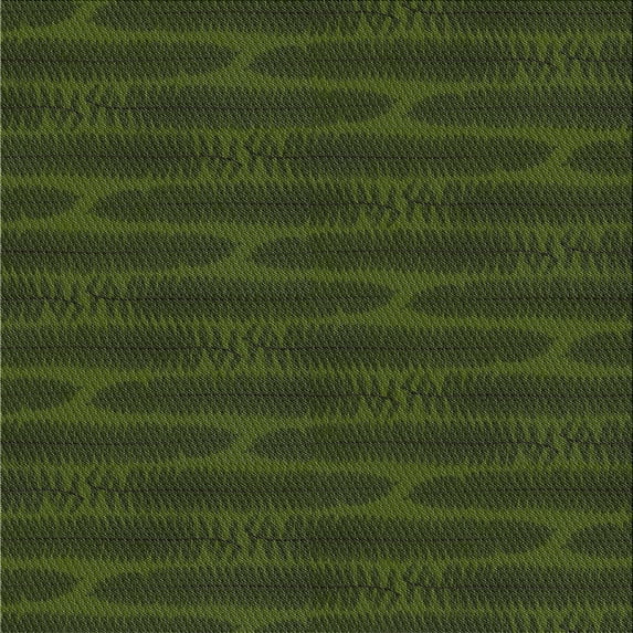 Ahgly Company Machine Washable Indoor Square Transitional Dark Forest Green Area Rugs, 6' Square