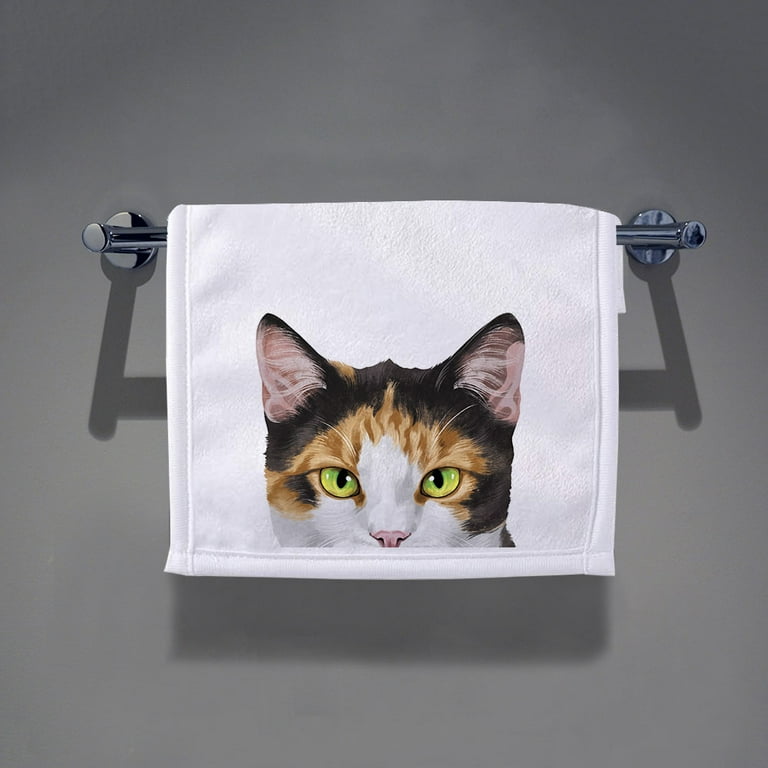 WIRESTER 2pcs Living Fashions Kitchen Towels for Washing Dishes for Bath  Kitchen Hand Towel, Drying Dishes Kitchen Wash Clothes Dish Towels - Animal  Calico Kitten Cat & Cream Sphynx Kitten Cat 