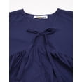 thumbnail image 4 of Moomaya Womens Solid Peplum Top, V Neck Viscose Summer Crop Top, 4 of 9