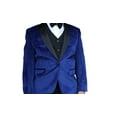 thumbnail image 3 of B-Velvet Sapphire 5pc Suit Shirt, Bowtie & Vest For Kids By Alberto Nardoni Brand Designer, 3 of 3