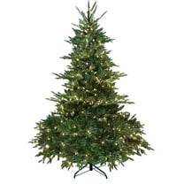 Resenkos 5FT Christmas Tree - 1129 Tips, 350 Warm White Lights, PE&PVC Mix, Hinged, Metal Stand, Green