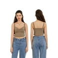 thumbnail image 3 of Michellecmm  Women Camisole Solid Color V Neck Summer Spaghetti Strap Tank Tops, 3 of 9