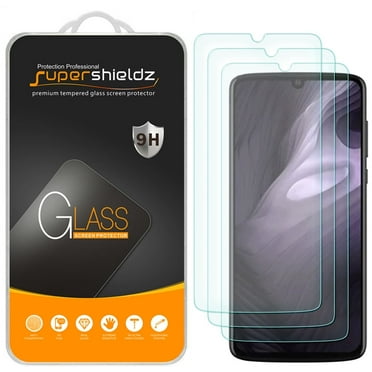 [3-Pack] Supershieldz for Motorola Moto Z4 Play Tempered Glass Screen Protector, Anti-Scratch, Anti-Fingerprint, Bubble Free