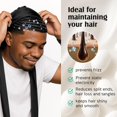 thumbnail image 3 of Durag YFONG 100% Seda Mulberry 22 Momme para Hombre y Mujer Negro, 3 of 8