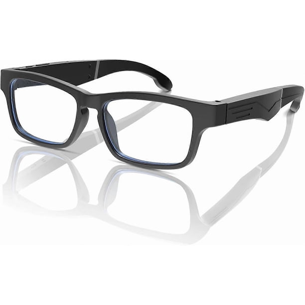 Smart Glasses, Bluetooth Sunglasses with Speakers, One-Click Control, Clear Calls Game and Anti-blue Light Lenses (Black)