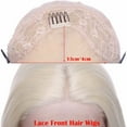 thumbnail image 4 of SEGO Grey/Pink/Purple/Blonde Long Lace Front Hair Wig Mixed Color Natural Wavy Synthetic Bob Hair Wigs For Women, 4 of 6