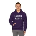thumbnail image 2 of Gangsta Napper Funny Lazy Adult Unisex Pullover Sweatshirt Hoodie Sayings Gift Men Woman. Purple, 2 of 6