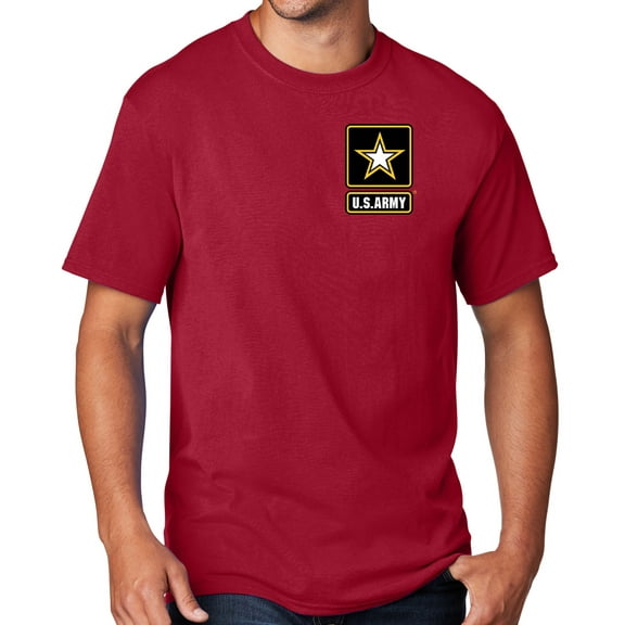 Men's United States Army T-shirt, Large Red