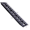 thumbnail image 2 of Heavy-Duty Aluminium Loading Ramps with Top Hook, 8800 LBS Capacity Universal Motorcycle Ramp for ATV/Tractor/UTV Pair (Black Coated), 2 of 9
