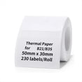 thumbnail image 2 of Cinta para MáQuina de Etiquetas 50X30Mm Etiqueta Impermeable 230 Reemplazo de Etiquetas de Papel con Autoadhesivo para Impresora de Etiquetas B21/B3S, 2 of 5