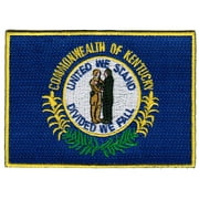 Kentucky Embroidered Iron-On Flag Patch