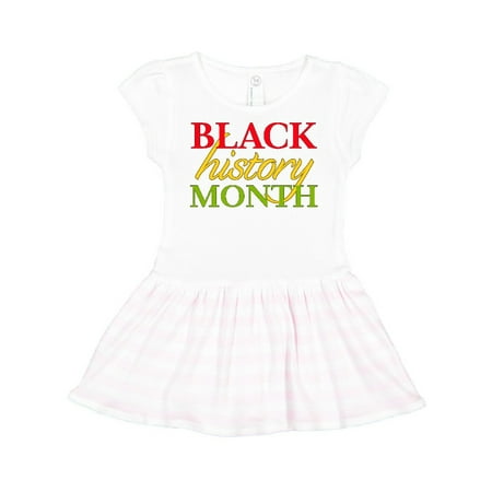 

Inktastic Black History Month- Red Green Yellow Gift Toddler Girl Dress