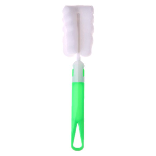 Cepillo de copa de esponja Mango extraíble Cepillo de limpieza de copa Depurador de botellas (Verde) Tmvgtek Oficina Multiescena Multifunción