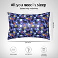 thumbnail image 4 of KLL Black Cats And Flowers Pattern Silk Pillowcase for Hair and Skin Standard Size 20"X 30" Soft Breathable Pillow Covers for Sleeping, 4 of 6
