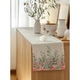 thumbnail image 5 of Table Runner 70 Inches Long for Kitchen Dining, Floral Leaves Dresser Scarf Farmhouse, Dining Table Decorations for Wedding/Parties, Summer Botanical Weeping Watercolor Vintage 13 x 70 In, 5 of 8