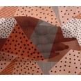 thumbnail image 4 of oneOone Viscose Chiffon Medium Orange Fabric Dot|Check & Triangle Geometric Sewing Craft Projects Fabric Prints By Yard 42 Inch Wide, 4 of 4