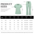 thumbnail image 6 of VIAOLI Women's Medical Scrubs Set - Quick Dry V-Neck Top with Pants, Multiple Pockets, Adjustable Drawstring, 10 colors, 6 of 6