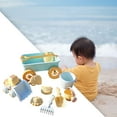 thumbnail image 1 of Juego de juguetes de playa Hugo Carrito Azul 10 Piezas, 1 of 9