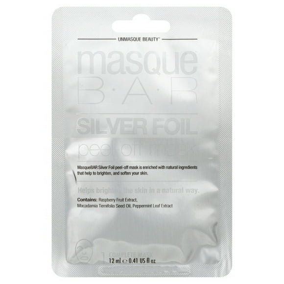 Masque Bar Masque Pelable en Feuille d'Argent - Sachet - 0.41 Once Liquide