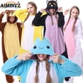 thumbnail image 2 of AIMINYZ ODM/OEM alta calidad dibujos animados para adultos de manga larga Cosplay Onesie ropa de dormir pijamas personalizar Polar invierno cálido, 2 of 4