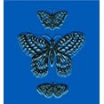 thumbnail image 2 of Celestial Tropics Butterflies Adult Blue Long Sleeve Hoodie-Medium, 2 of 3