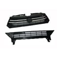thumbnail image 1 of For Suzuki Celerio Front Upper and Lower Radiator Grille Panel Set Black, 1 of 4