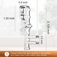 thumbnail image 4 of 12 PCS Hidden Channel Valance Clips, 2-1/8inch Clear Plastic Blinds Clips for Valance with a Groove in The Back, 4 of 5