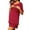 Red, variant on WERYOUNG Women Nursing Pajamas Set Double Layer Maternity Pajamas Postpartum Homewear Set Top And Shorts 2PCS Sleepwear Sets