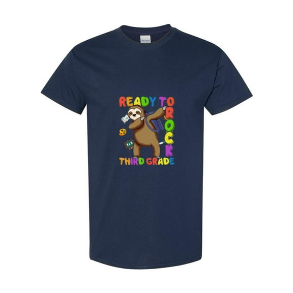 Funny Dabbing Third Grade Sloth For Back To School Student Unisex T-Shirt, up to size 5XL