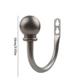 thumbnail image 2 of decor hangers,Curtain Hook Binding Cloth Curtain Hook U Pipe Manufacturers Border Curtain Accessories Rope Hook ornament hooks,Gray, 2 of 8