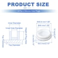 thumbnail image 2 of Uxcell 6 Pcs Tapón de Silicona en Forma de T, Diámetro 48 mm/1.89 Pulgadas, Tapón de Silicona Impermeable Reutilizable, Tapón Redondo de Sellado para Equipos de Tuberías, Blanco, 2 of 7