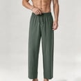 thumbnail image 6 of Eagokdc Stretch Pants for Men Casual Summer Loose Exercise Drawstring Jogging Big And Tall Pant With Pockets Size S-4XL, 6 of 7