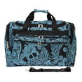 thumbnail image 3 of World Traveler 19-inch Carry-On Shoulder Duffel Bag - Black White Paisley, 3 of 3
