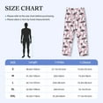 thumbnail image 4 of Vsdgher Pineapple Flamingo Print Mens Pajama Pants Sleep & Lounge Pants, PJ Bottoms With elastic waistb and Pockets, 4 of 5