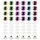 thumbnail image 1 of Ojos de seguridad flash Uxcell de 18 mm, 60 piezas de ojos de seguridad coloridos para ganchillo, 6 colores, 1 of 7