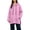 Pink, variant on Fashion Hoodies for Women Plus Size Long Hooded Sweatshirt With Drawstring Side Placket Large Pocket Loose Long Sleeved Casual