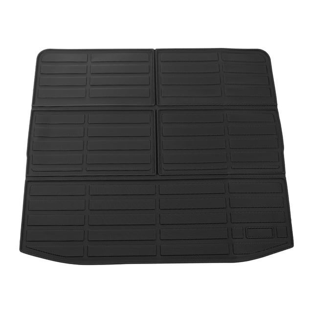 Unique Bargains Rear Cargo Liner Rear Trunk Mat for Mitsubishi Outlander 2022-2024 Anti-Slip Trunk Cargo Luggage Boot Tray Mat TPE 1 Pc Long Grid Pattern