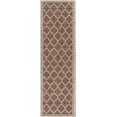 thumbnail image 3 of JONATHAN Y SANTA MONICA 2 x 8 Runner Rug, Trebol Moroccan Trellis Textured Weave - Espresso/Taupe, SMB109B-28, 3 of 6