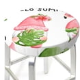 thumbnail image 3 of Balery Hello Summer Gnome Round Bar Stool Seat Covers Velvet Fabric Adjustable Protects from Scratches and Stains for 14-17 Inch Chair- 13 inch, 3 of 7