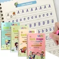 thumbnail image 1 of Juego de libros reutilizables para practicar caligrafía (4 piezas), 1 of 8