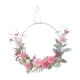 thumbnail image 4 of Guirnalda de Puerta Artificial con Adorno de Crisantemo Gypsophila Aro de Flores en Seda Pp Metal Adecuada para Decoración Interior Ventanas, 4 of 9