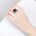 thumbnail image 6 of Rings for Men Diamond Silver Moon Engagement Ring Set Boho Stacking Wedding Rings Valentine's Day Gifts Clearance, 6 of 8