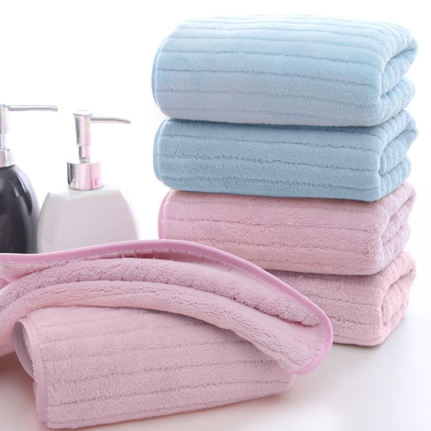 Lujosa manta de toalla de baño de terciopelo - Toalla de siesta suave y absorbente de 35x75 cm de grosor para adultos y parejas - Toalla de hogar multiusos de secado rápido - 4 colores disponibles