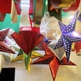 thumbnail image 4 of 45 cm Papel de Pascua Decoración navideña Estrellas 3D Estrella de Adviento Colgante decorativo para árbol de Navidad para decoraciones de árboles de Navidad Decoraciones colgantes para fiestas Oro, 4 of 6