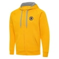 thumbnail image 2 of Men's Antigua Gold Boston Bruins Victory Full-Zip Hoodie, 2 of 3