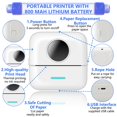 thumbnail image 4 of Mini Pocket Thermal Printer Bluetooth Mobile Phone Photos Label Printing Machine, 4 of 10