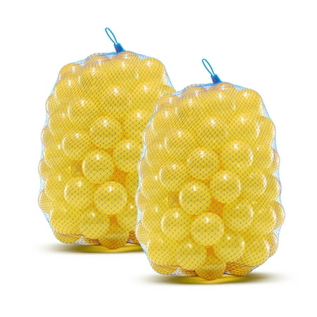 Machrus Upper Bounce Crush Proof Plastic Trampoline Pit Balls 200 Pack - Yellow