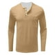 thumbnail image 4 of pstuiky Camisas de manga larga de invierno para hombre, Camisa transpirable de manga larga y cuello redondo de color sólido para hombre camisetas de hombre s, 4 of 6