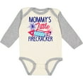 thumbnail image 3 of Inktastic Mommys Little Firecracker with Rocket and Fireworks Boys or Girls Long Sleeve Baby Bodysuit, 3 of 5