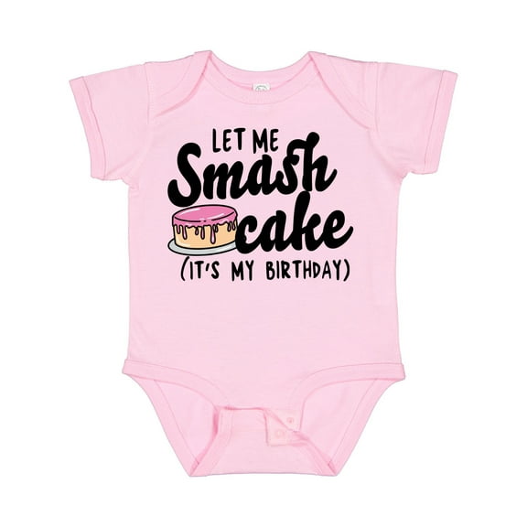Inktastic Let Me Smash Cake Its My Birthday Girls Baby Bodysuit